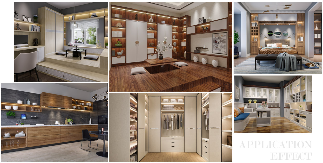 吉利雁生态板家具成效图